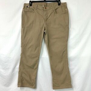 CARHARTT Flame Resistant FR Pants Tan Cat 2 Cargo Pockets Women's Plus 18‎ Short